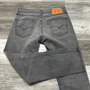 Levis 511 Faded Gray Mens 32x28 Slim Fit Mid Rise Stretch Denim Jeans Red Tab‎
